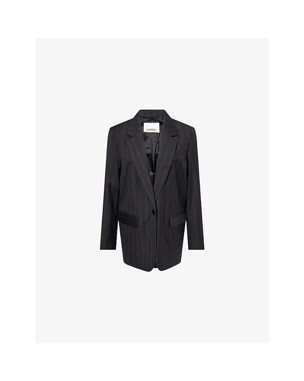 Isabel Marant Blue Etoile Nerix Wool Blazer