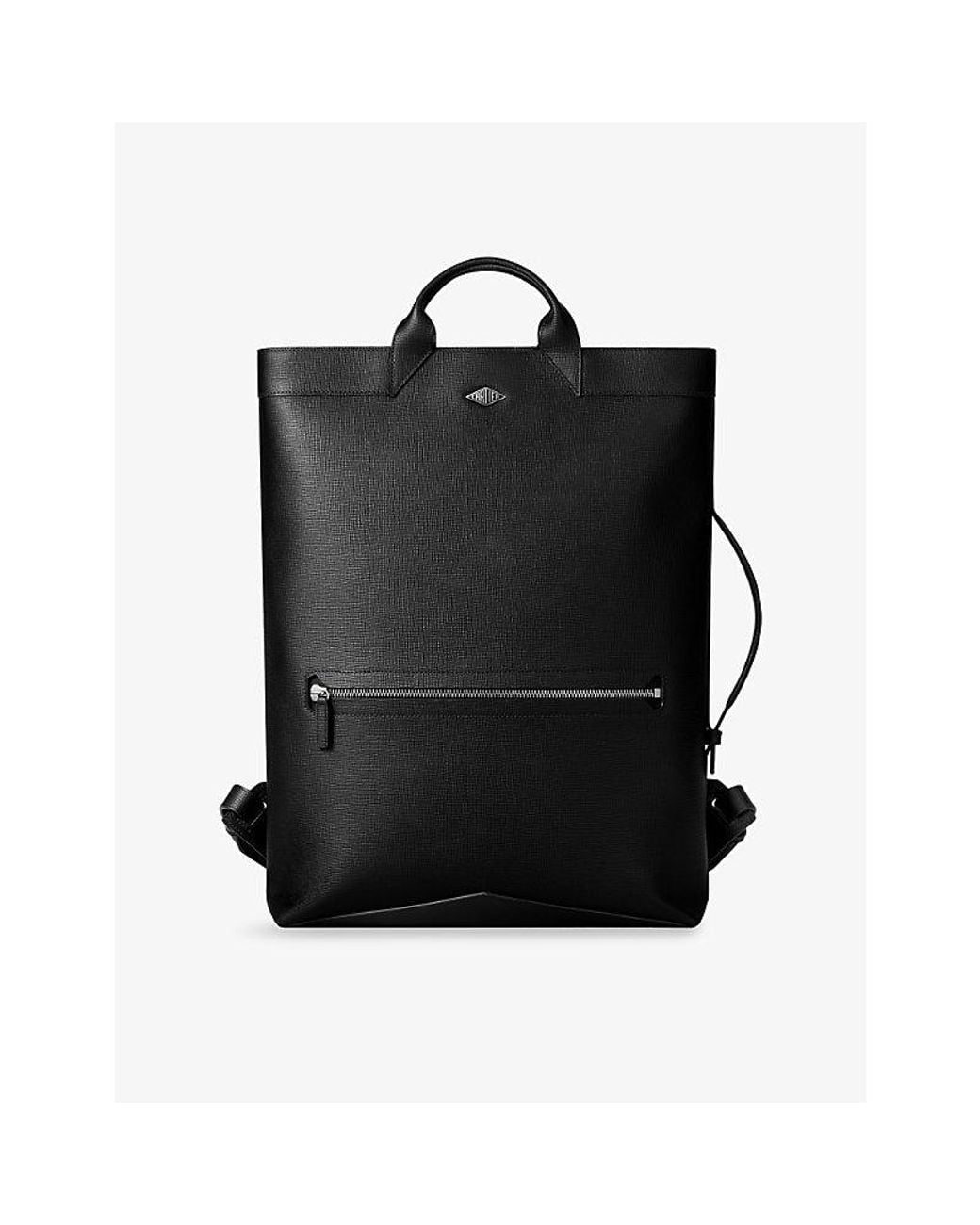 Cartier Black Losange Large Leather Backpack for men