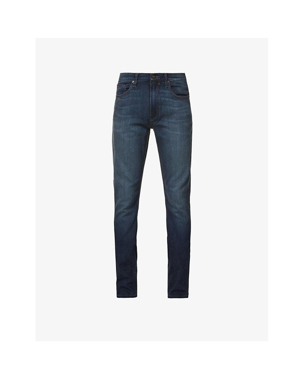 PAIGE Blue Federal Slim-Fit Straight-Leg Jeans for men