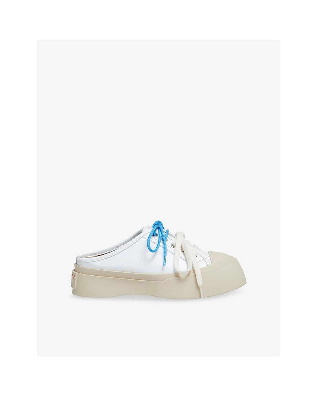 Marni Blue Pablo Backless Leather Trainers