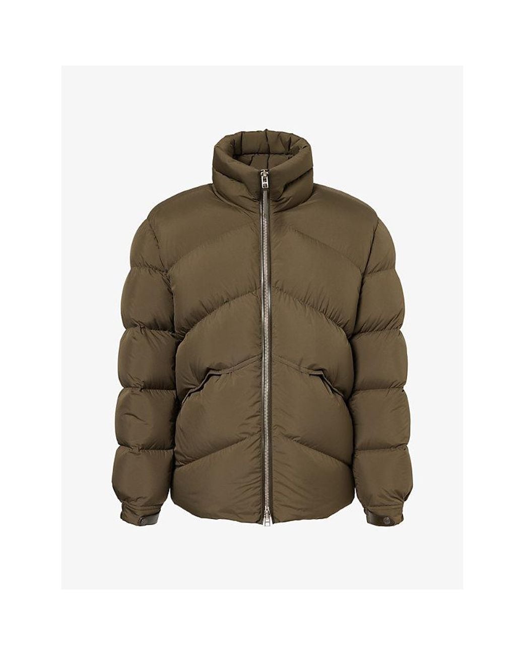 Tom Ford Green High-Neck Down Puffer Jacket for men