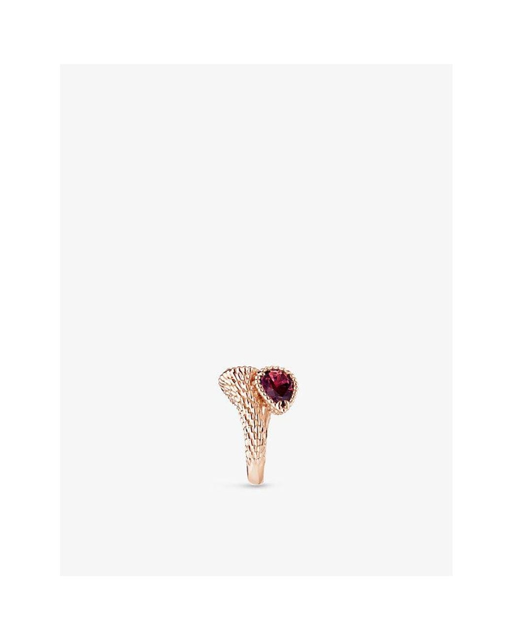 Boucheron Pink Serpent Bohème- And Rhodolite Garnet Ring