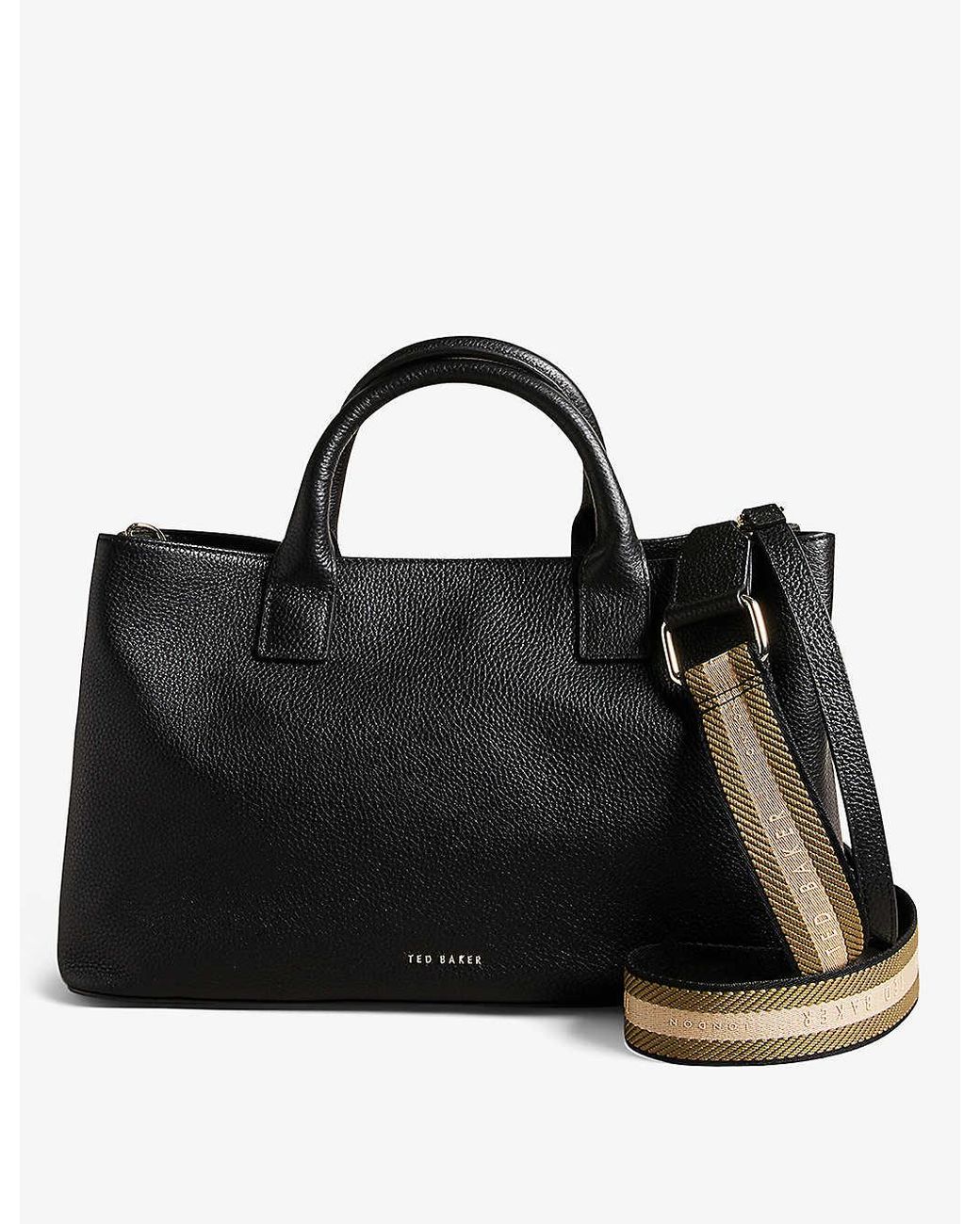 Ted baker black leather bag outlet