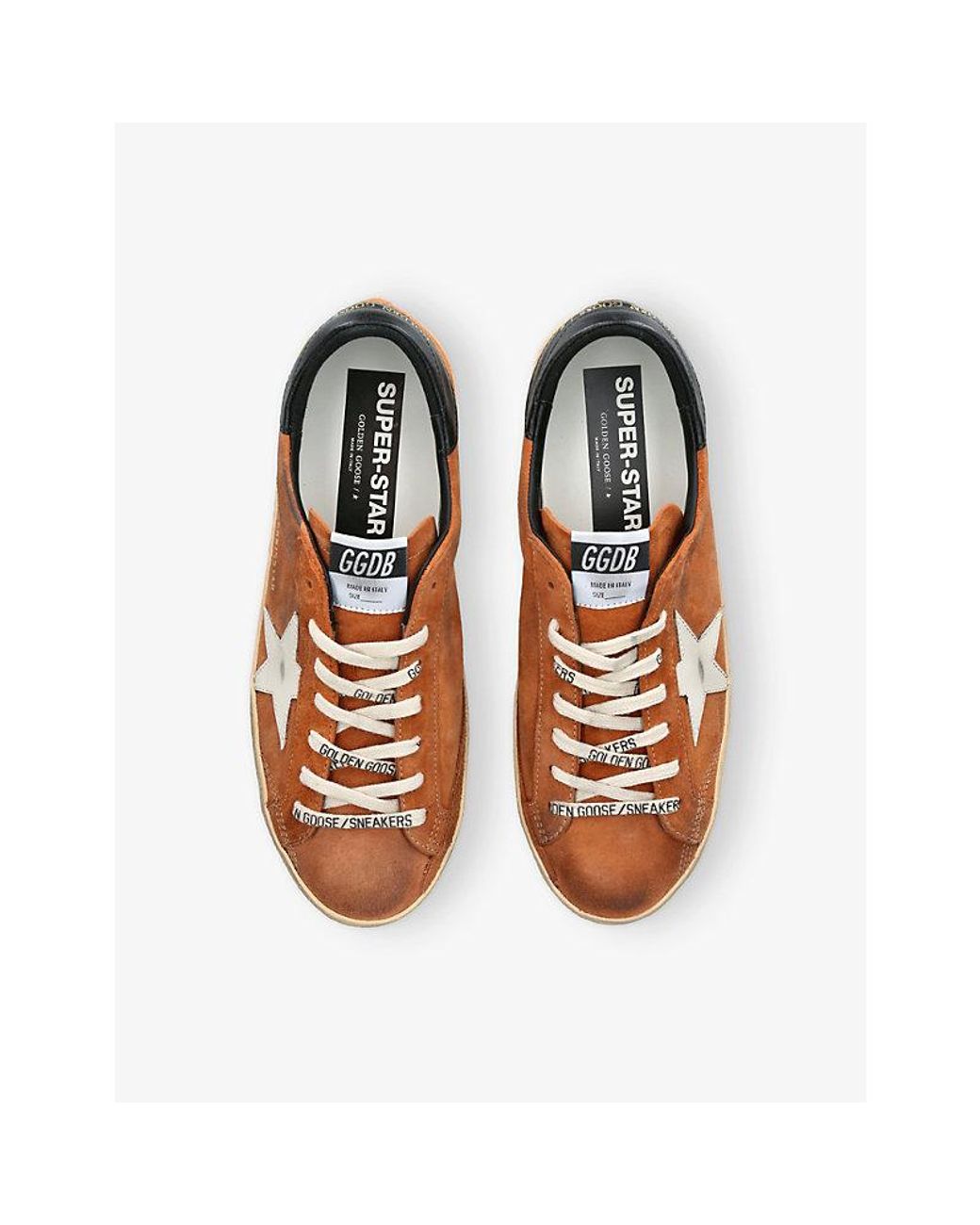 Golden Goose Deluxe Brand Brown Super Star 55808 Suede Trainers