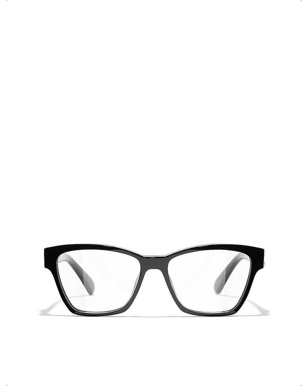 Chanel Cat Eye Eyeglasses in Black Lyst