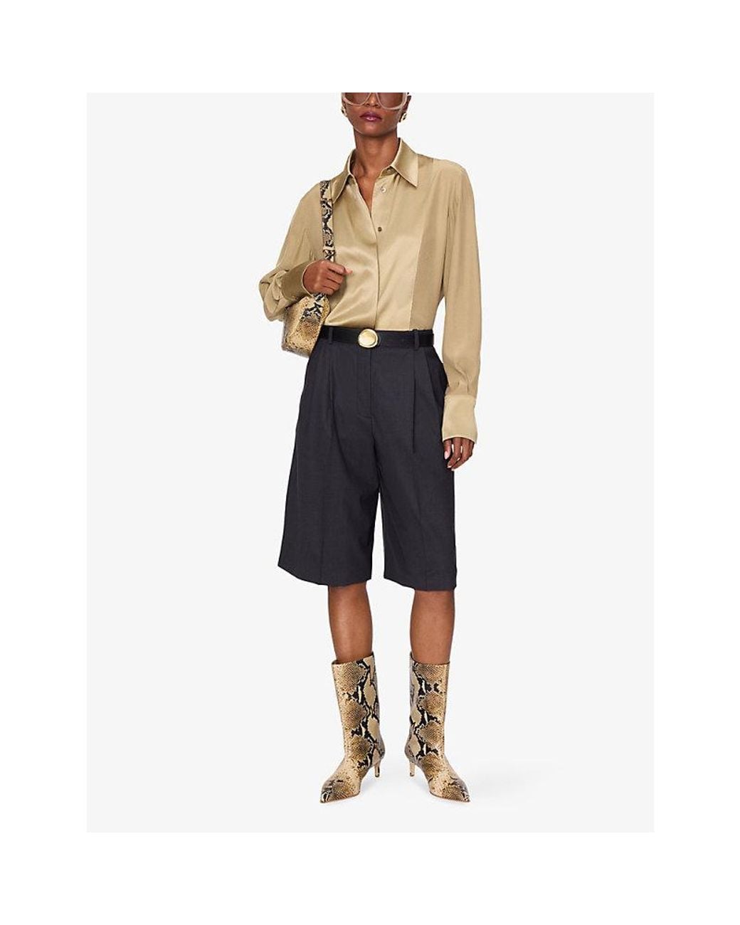 Joseph Natural Childs Panelled Relaxed-Fit Silk Blouse
