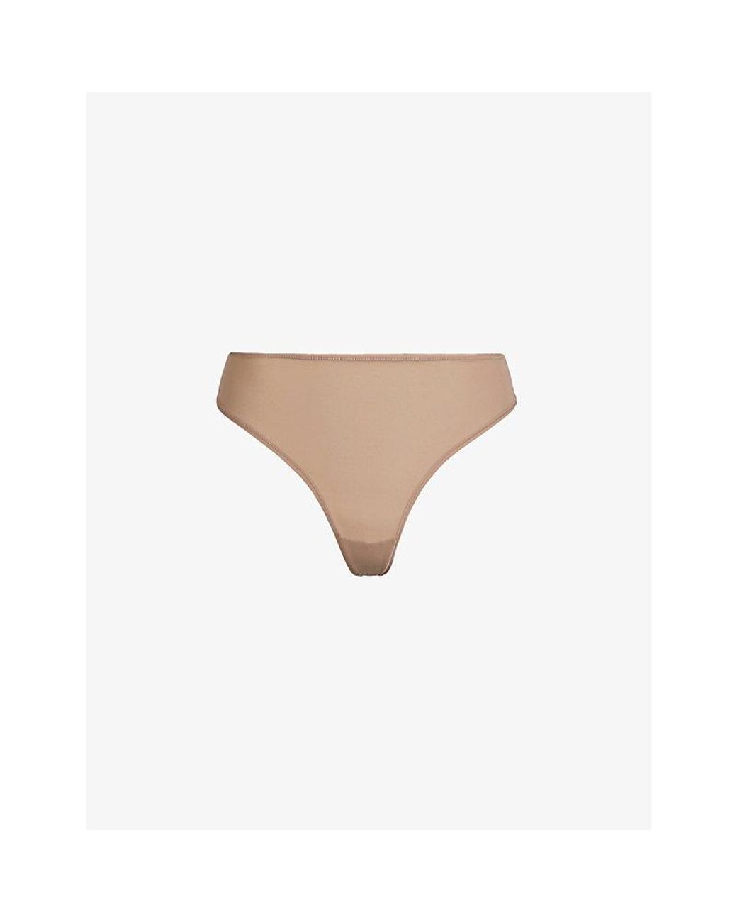Skims Natural Mid-Rise Stretch Thong