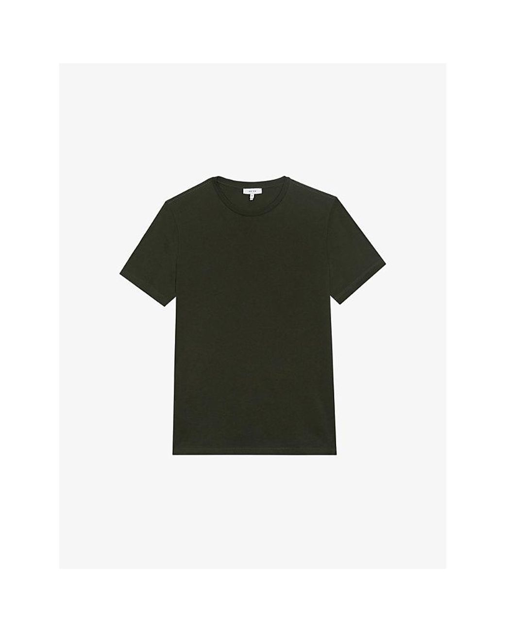 Reiss Green Bless Crewneck Cotton-Jersey T-Shirt for men