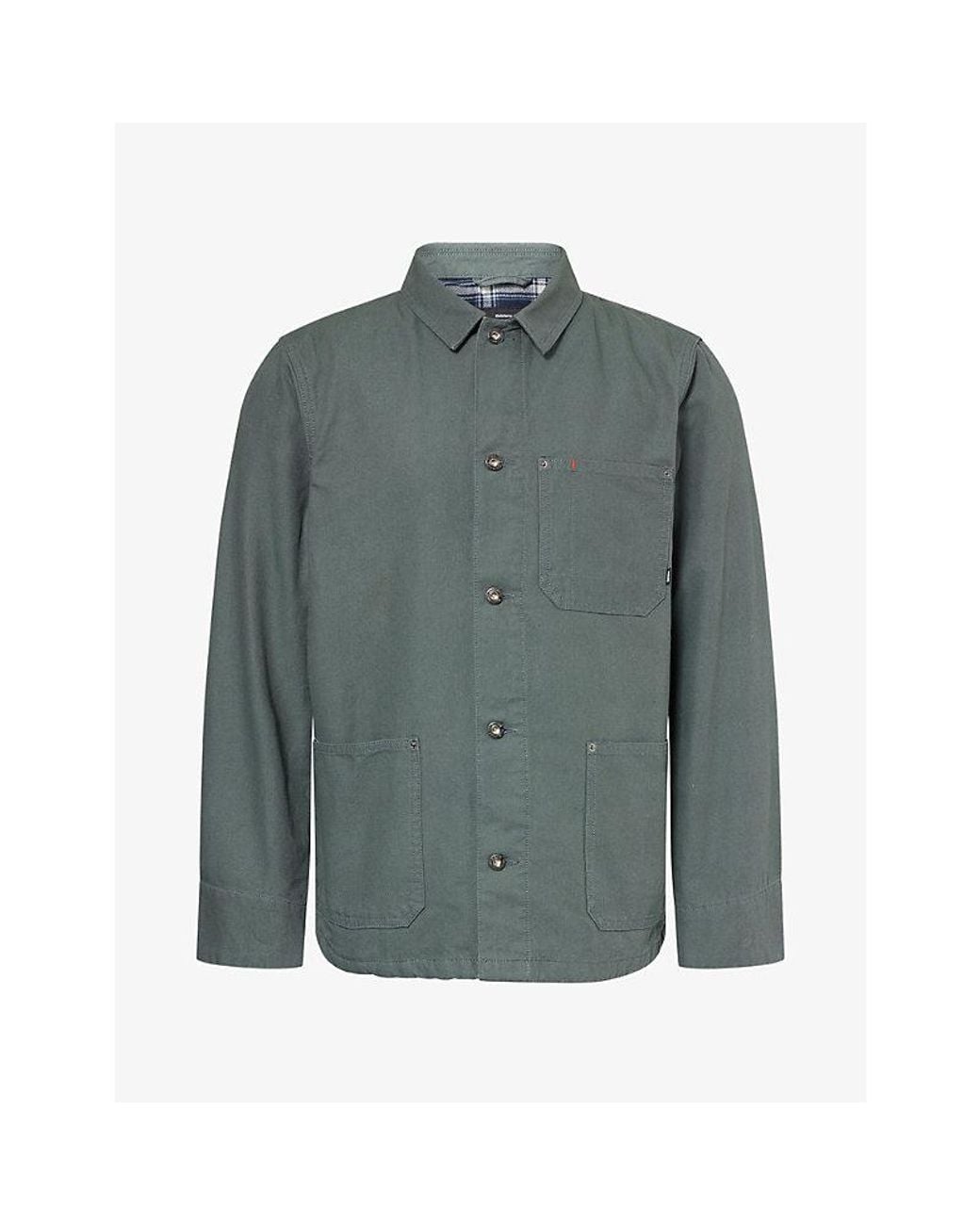 FINISTERRE Green Basset Flannel-Lined Cotton Jacket for men