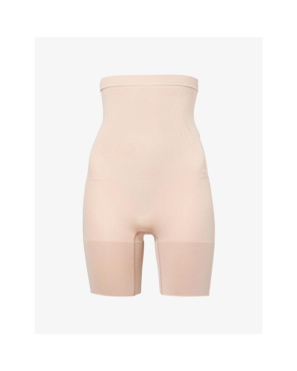 Spanx Pink Sculpt Gofigure High-Waist Mid-Thigh Shorts