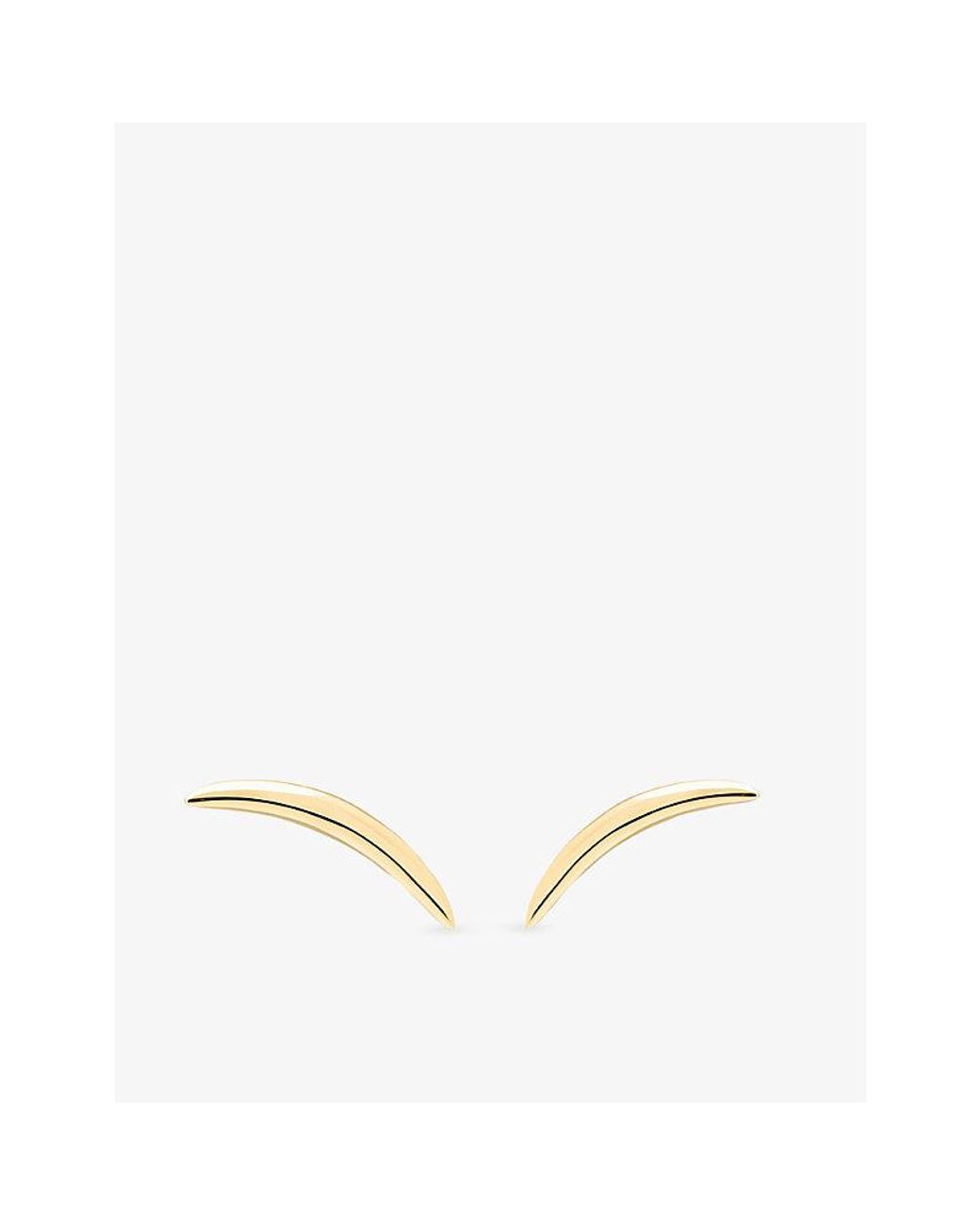 Shaun Leane Natural Quill 18Ct Stud Earrings