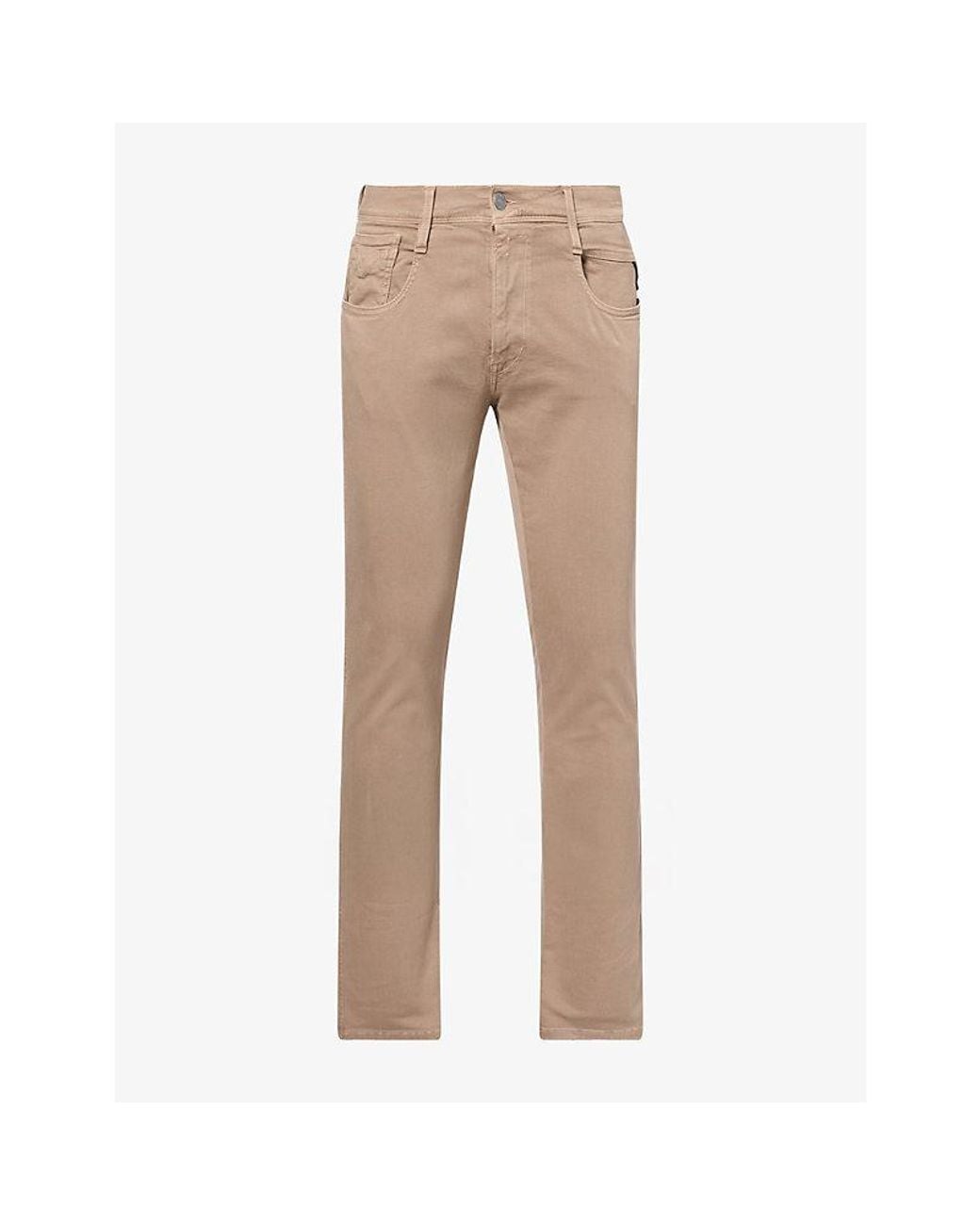 Replay Natural Anbass Slim-Fit Cotton-Blend Denim Jeans for men