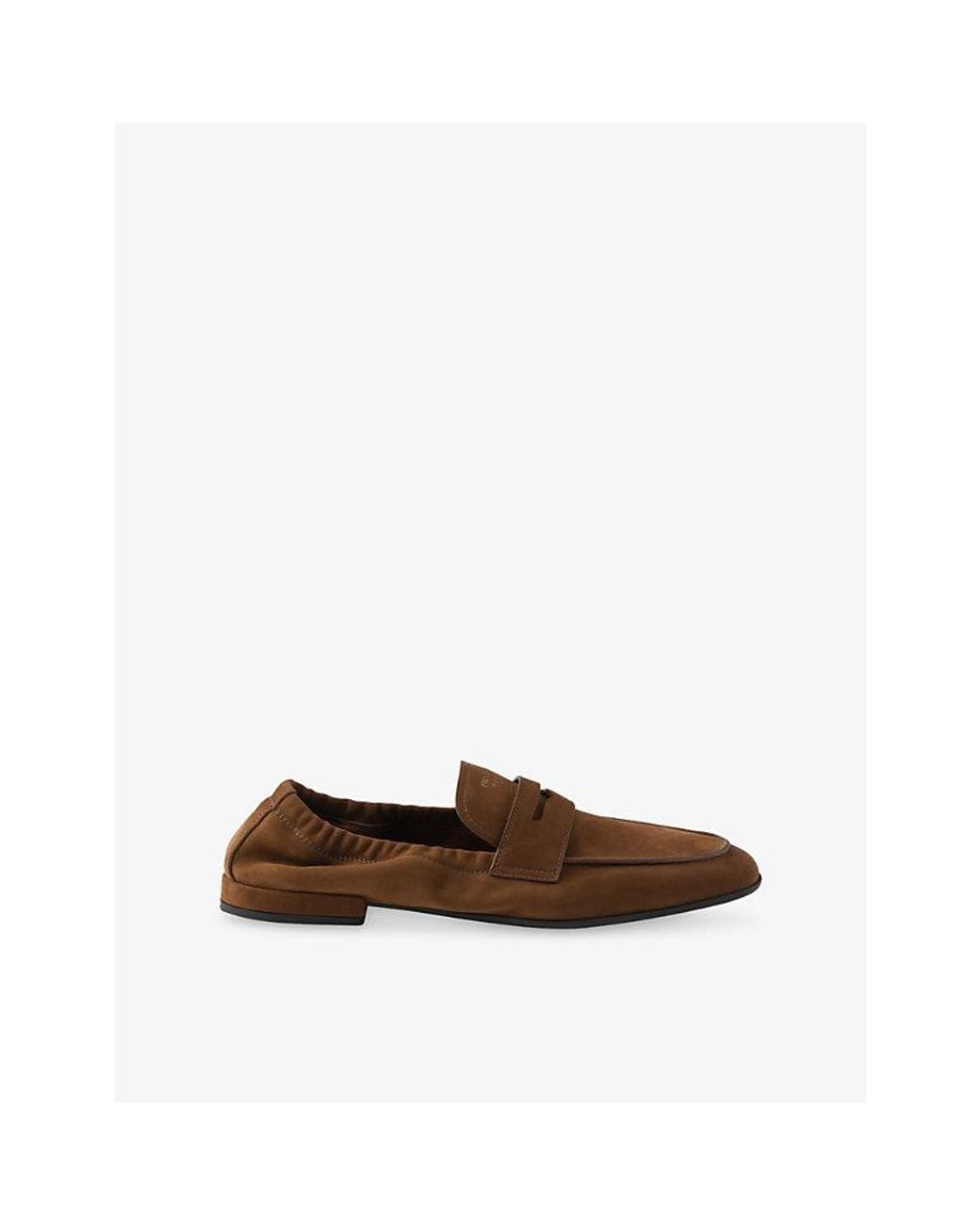 Prada Brown Shuffle Leather Loafers