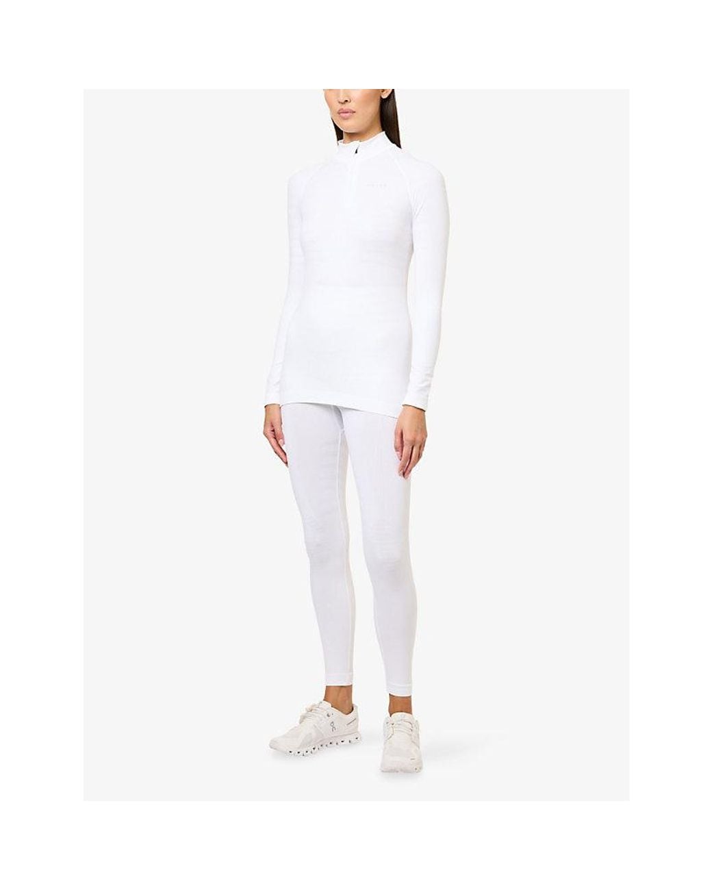 Falke White Maximum Warm Long Thermal Tights