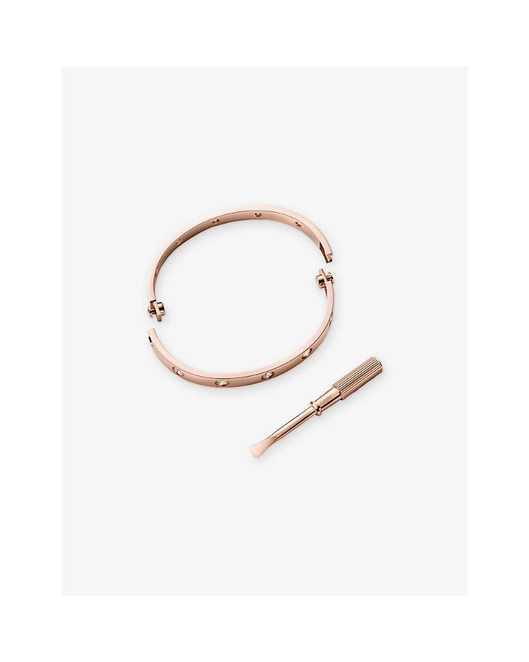 Cartier Natural Love Classic 18Ct- And 0.96Ct Diamond Bracelet
