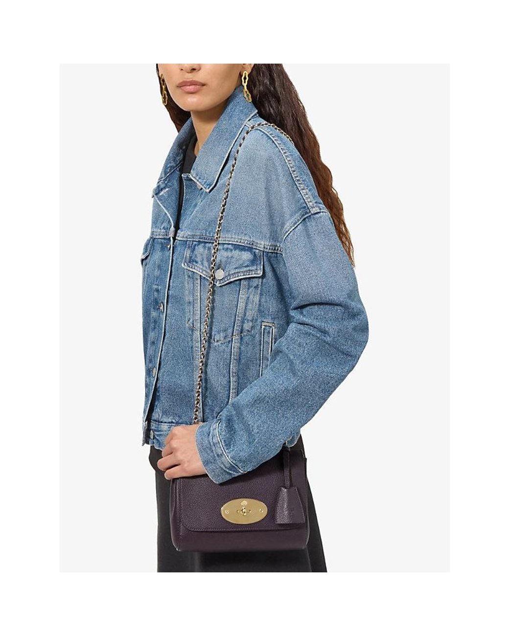 Mulberry Purple Lily Small Leather Shoulder Bag