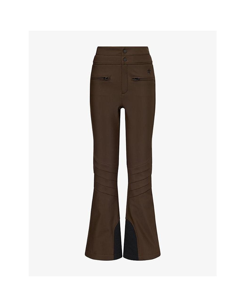 Perfect Moment Brown Aurora High-Waist Flare Ski Pants