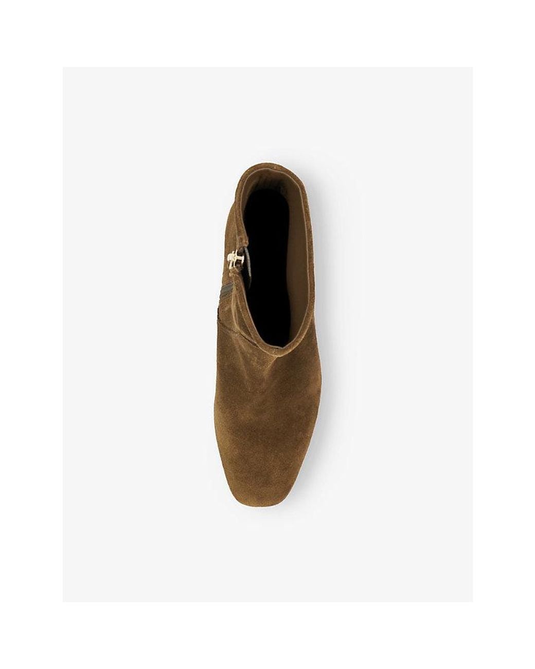 Dune Brown Ori Suede Heeled Ankle Boots