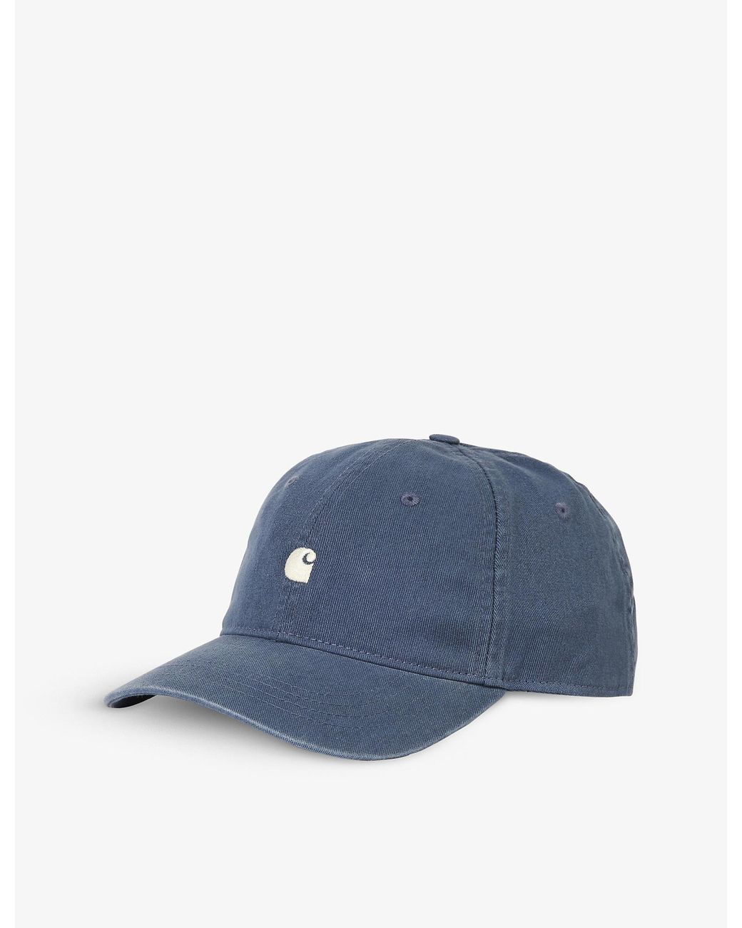 Carhartt WIP Madison Branded Cotton Canvas Baseball Cap in Blue for Men |  Lyst