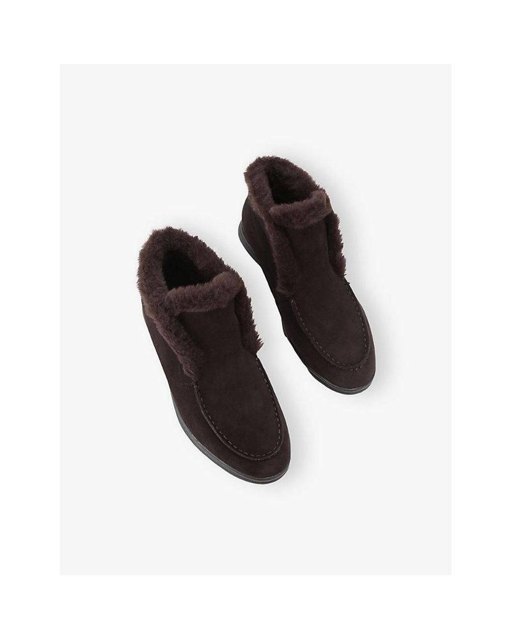 Carvela Kurt Geiger Brown Fia Lined Flat Suede Ankle Boots