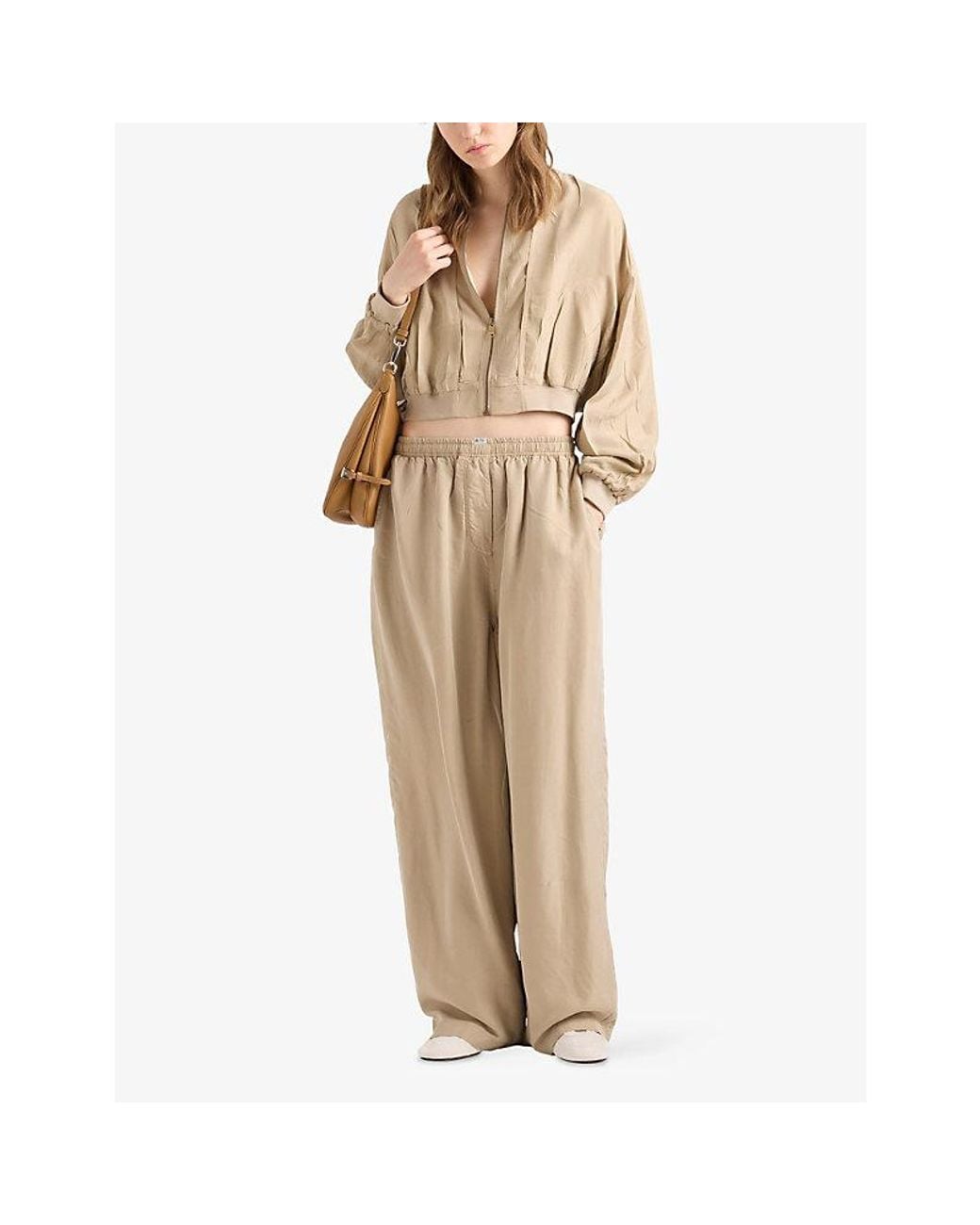Prada Natural Old Silk Trousers