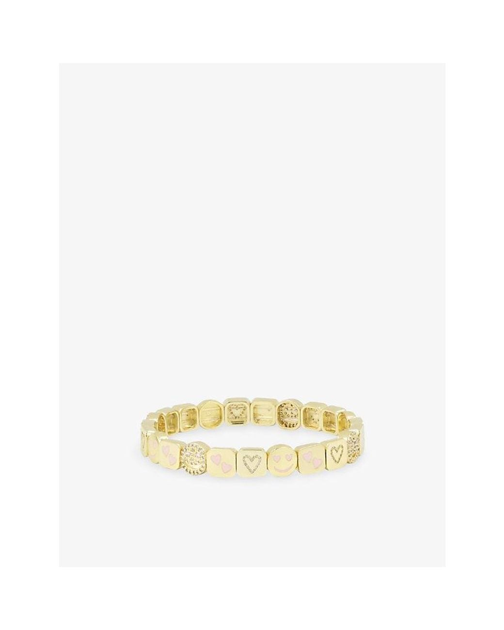 Lisa Gozlan Yellow The Lover 18Ct-Plated Brass And Cubic Zirconia Bracelet