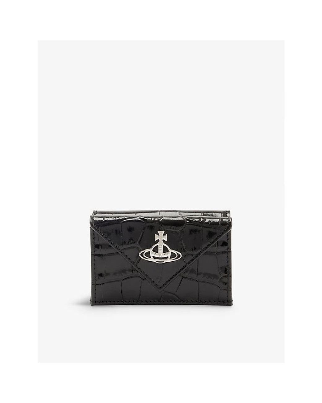 Vivienne Westwood Orb-logo Croc-embossed Leather Wallet in
