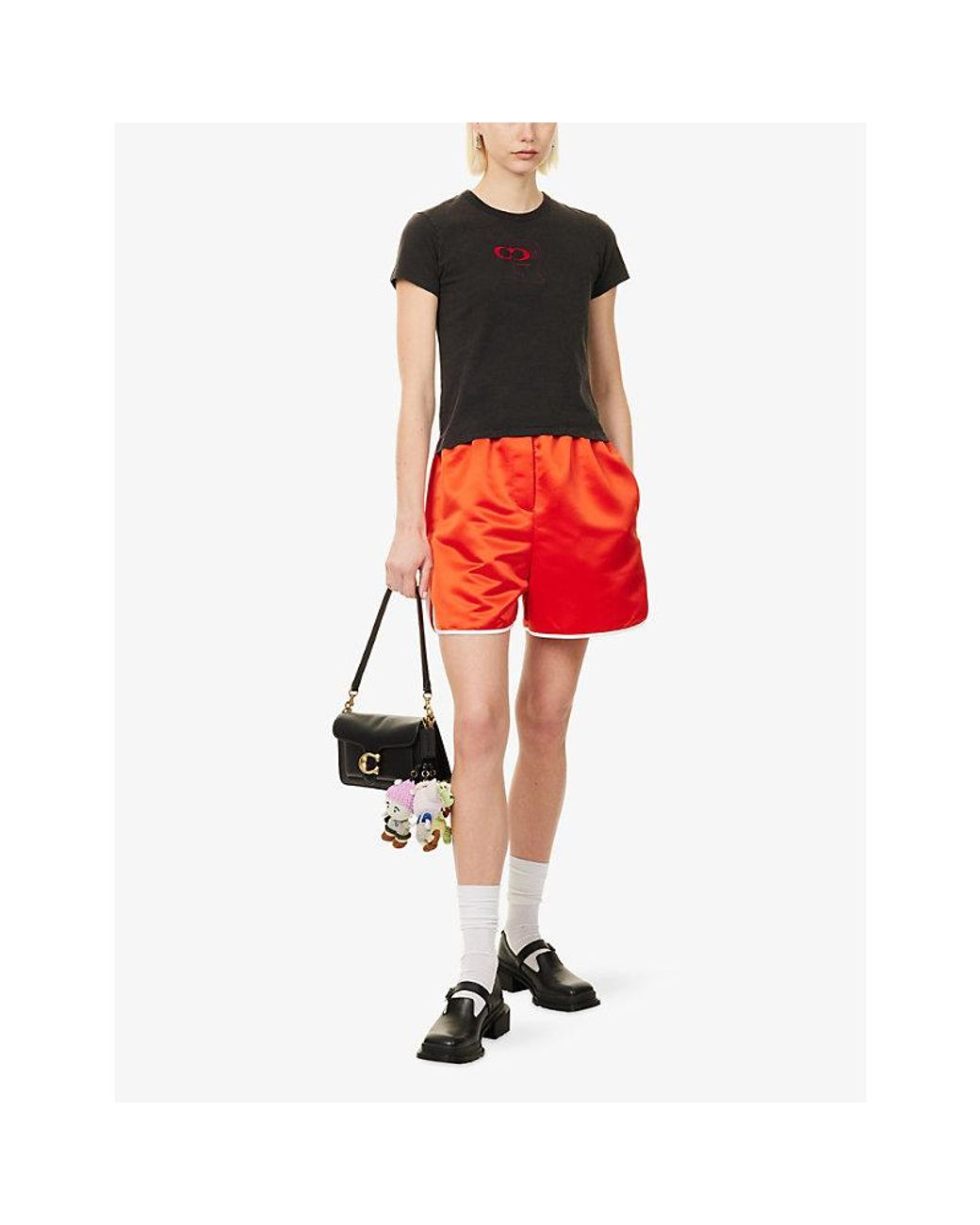 COACH Black X Brain Dead Logo 90S' Fit Cotton-Jersey T-Shirt