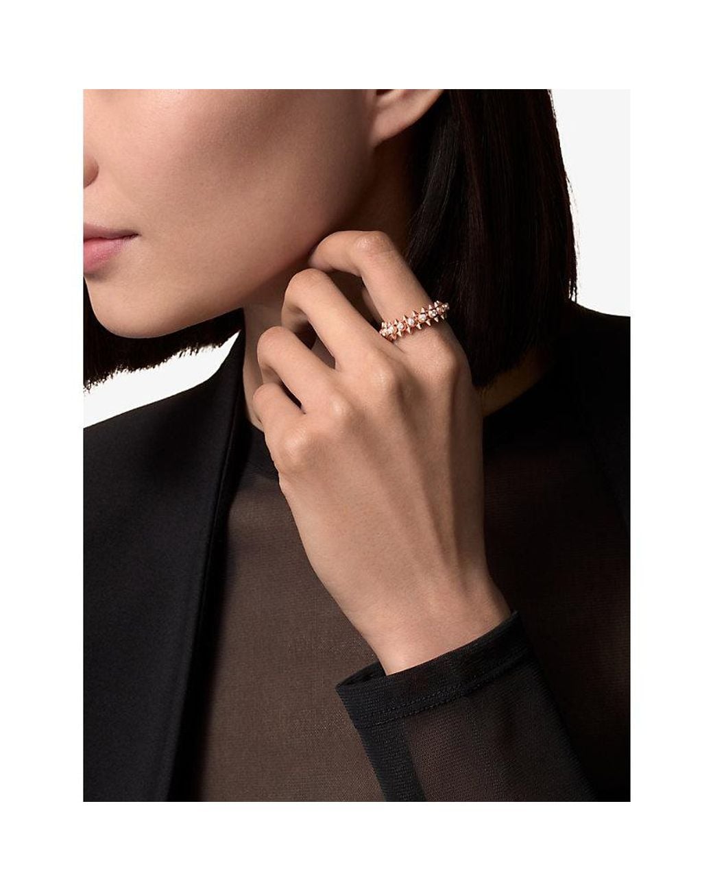 Cartier Metallic Clash De 18Ct Rose- And 0.53Ct Brilliant-Cut Diamond Ring