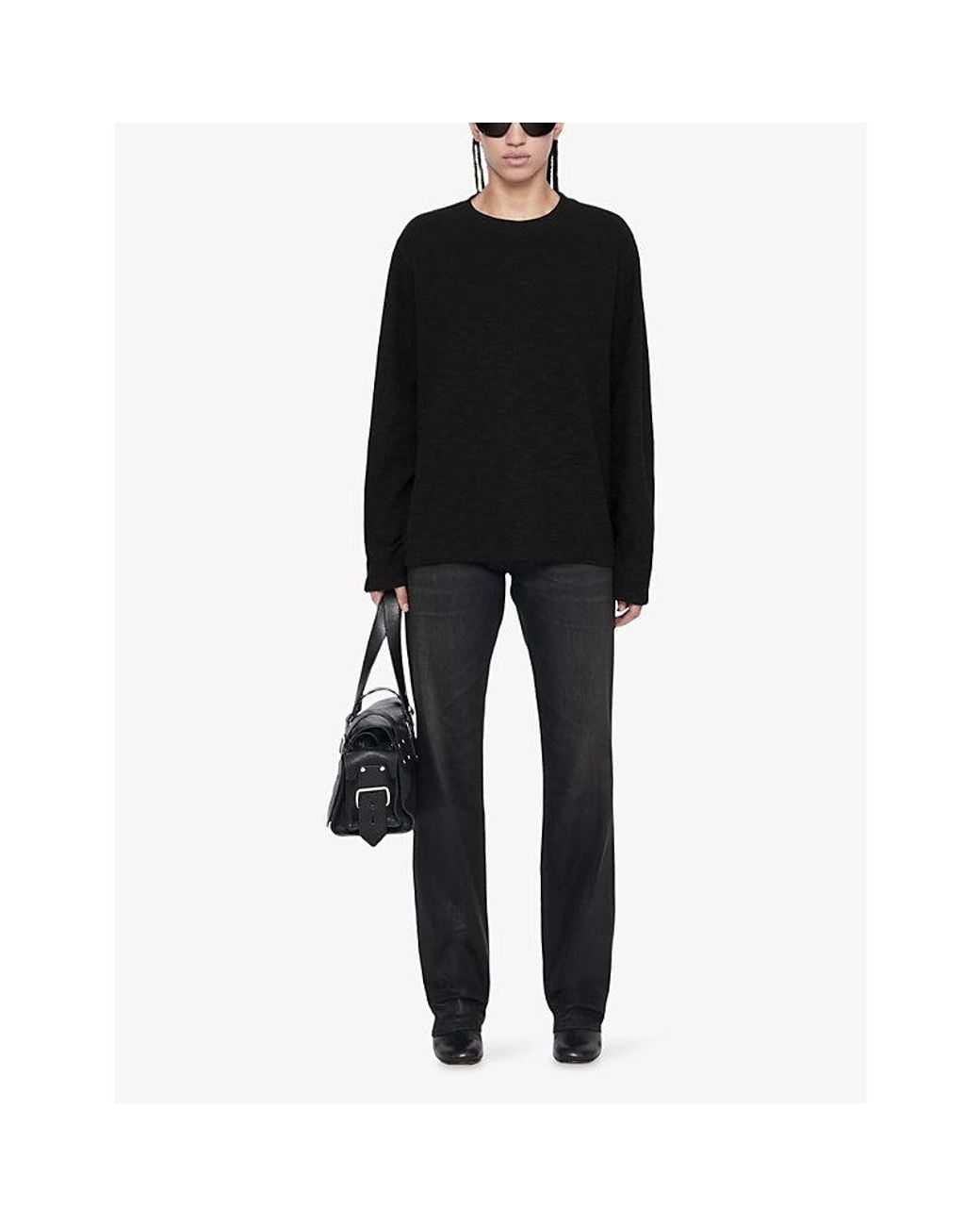 AllSaints Black Abel Long-Sleeve Cotton T-Shirt