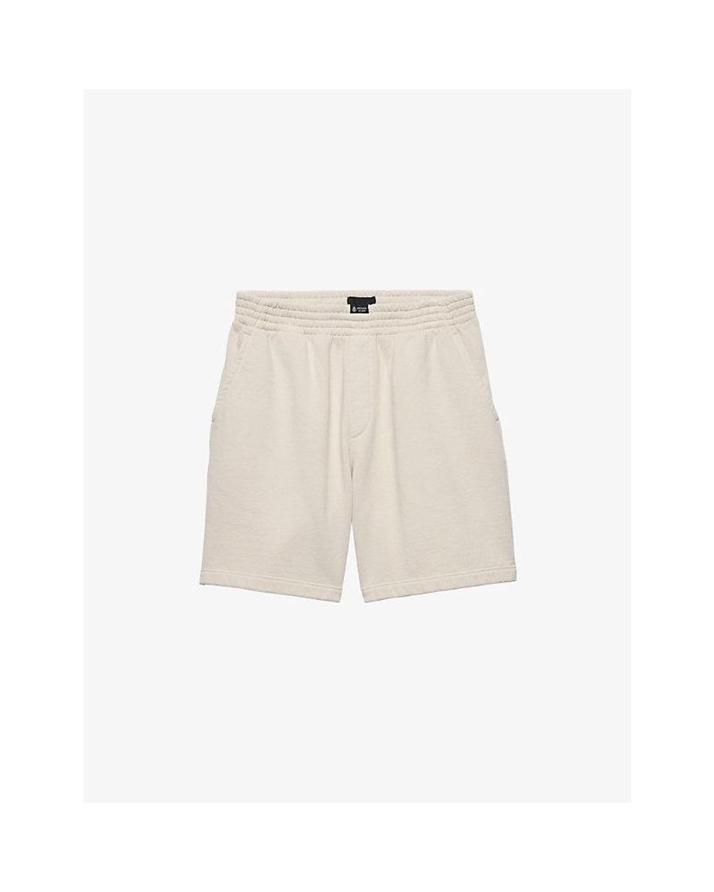 Prada Natural Drawstring Cotton Bermuda Shorts for men