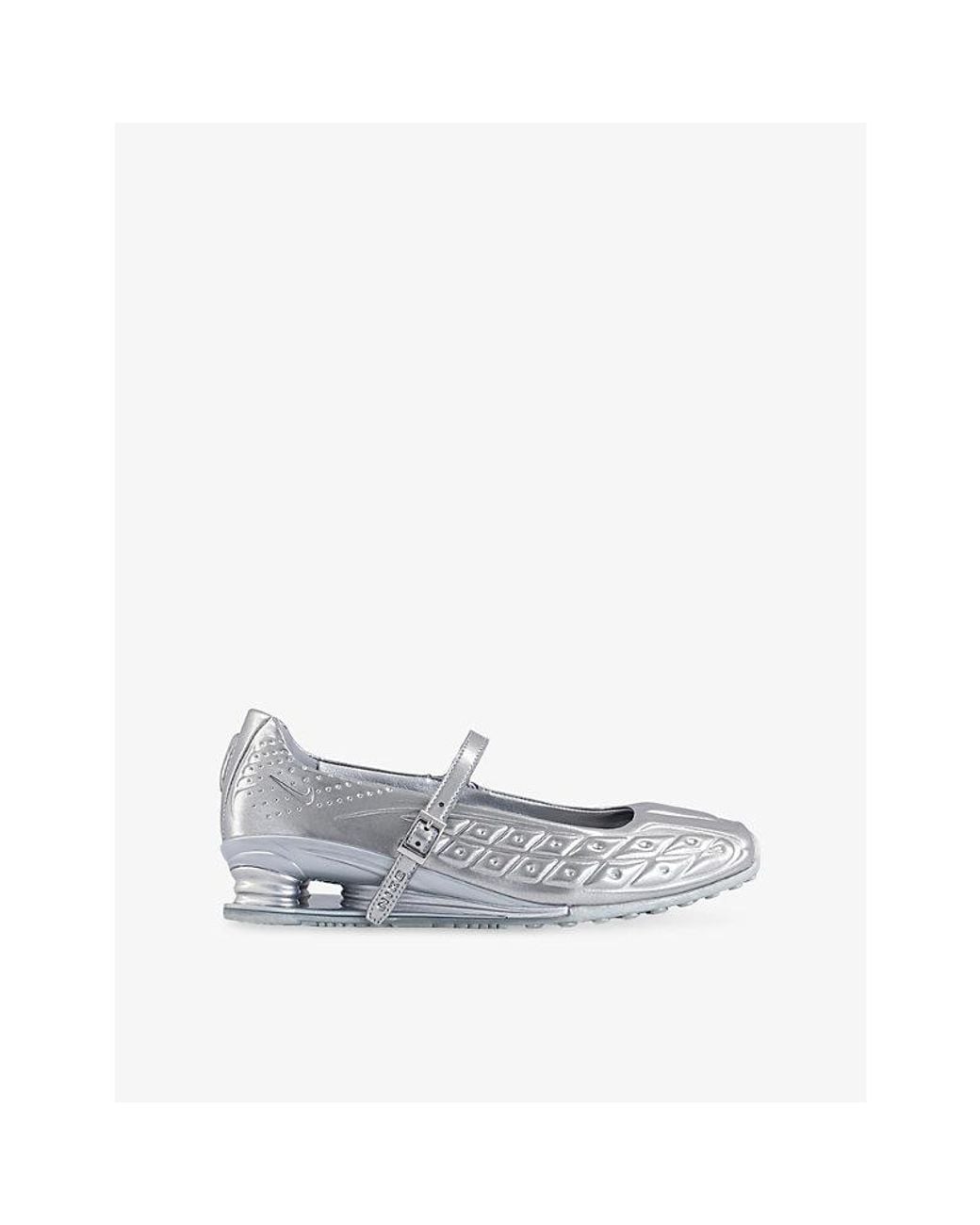 Nike White Shox Z Calistra Woven Mary-Jane Trainers
