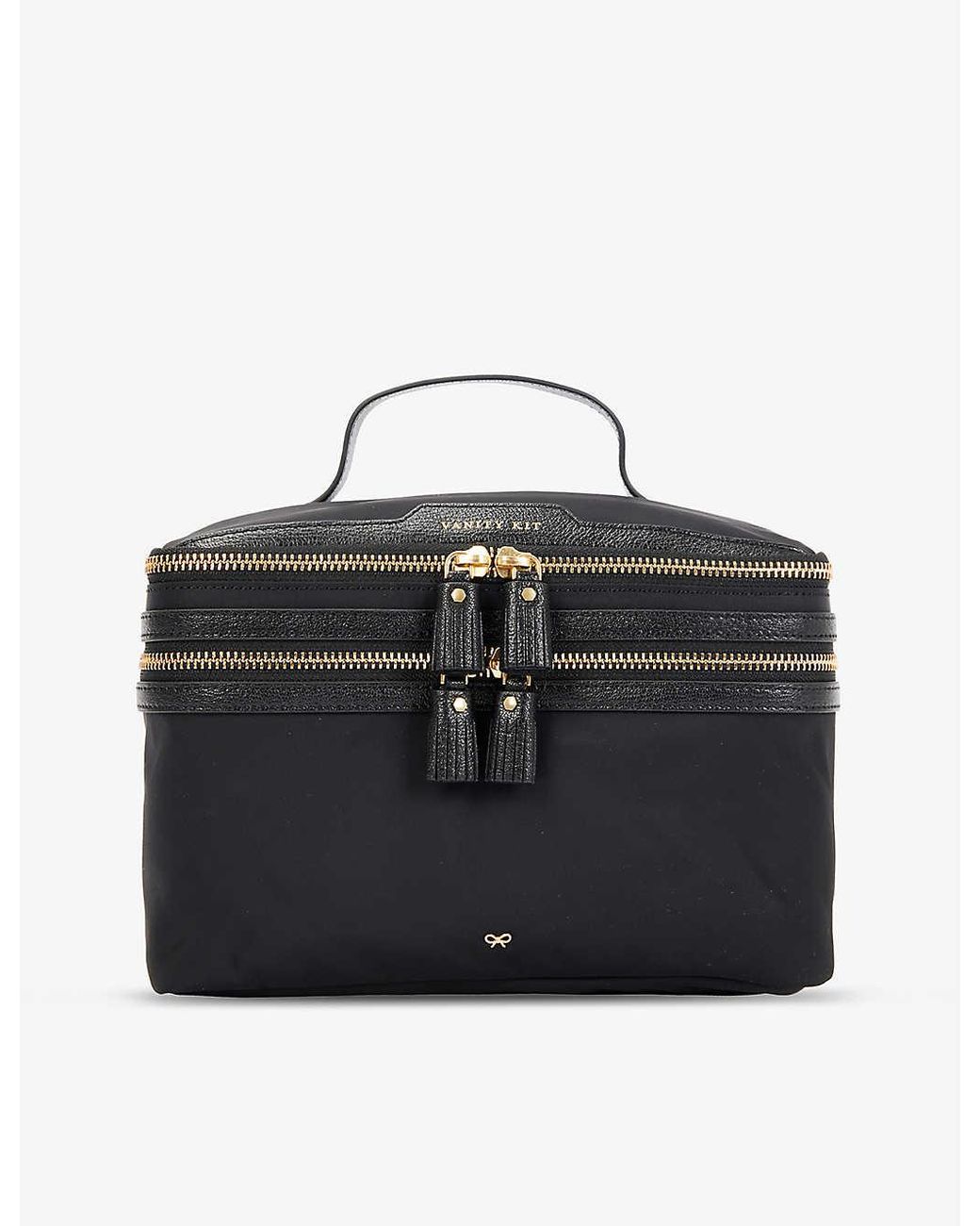 Anya Hindmarch Vanity Kit Recyclednylon Cosmetics Case in Black Lyst