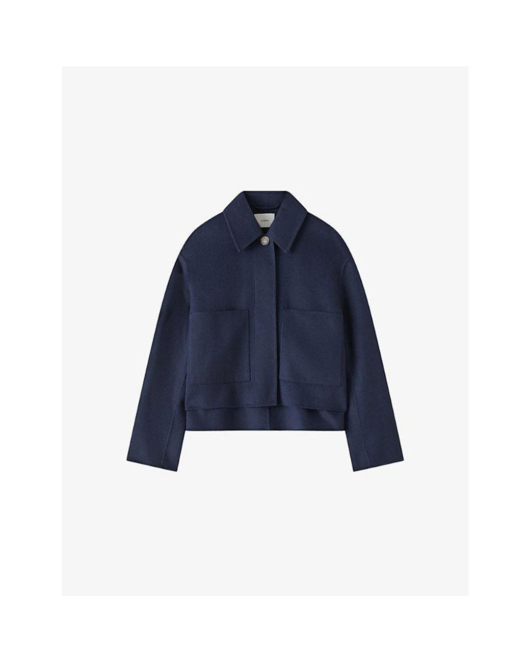 Joseph Blue Kalaa Double-Face Wool And Silk-Blend Jacket