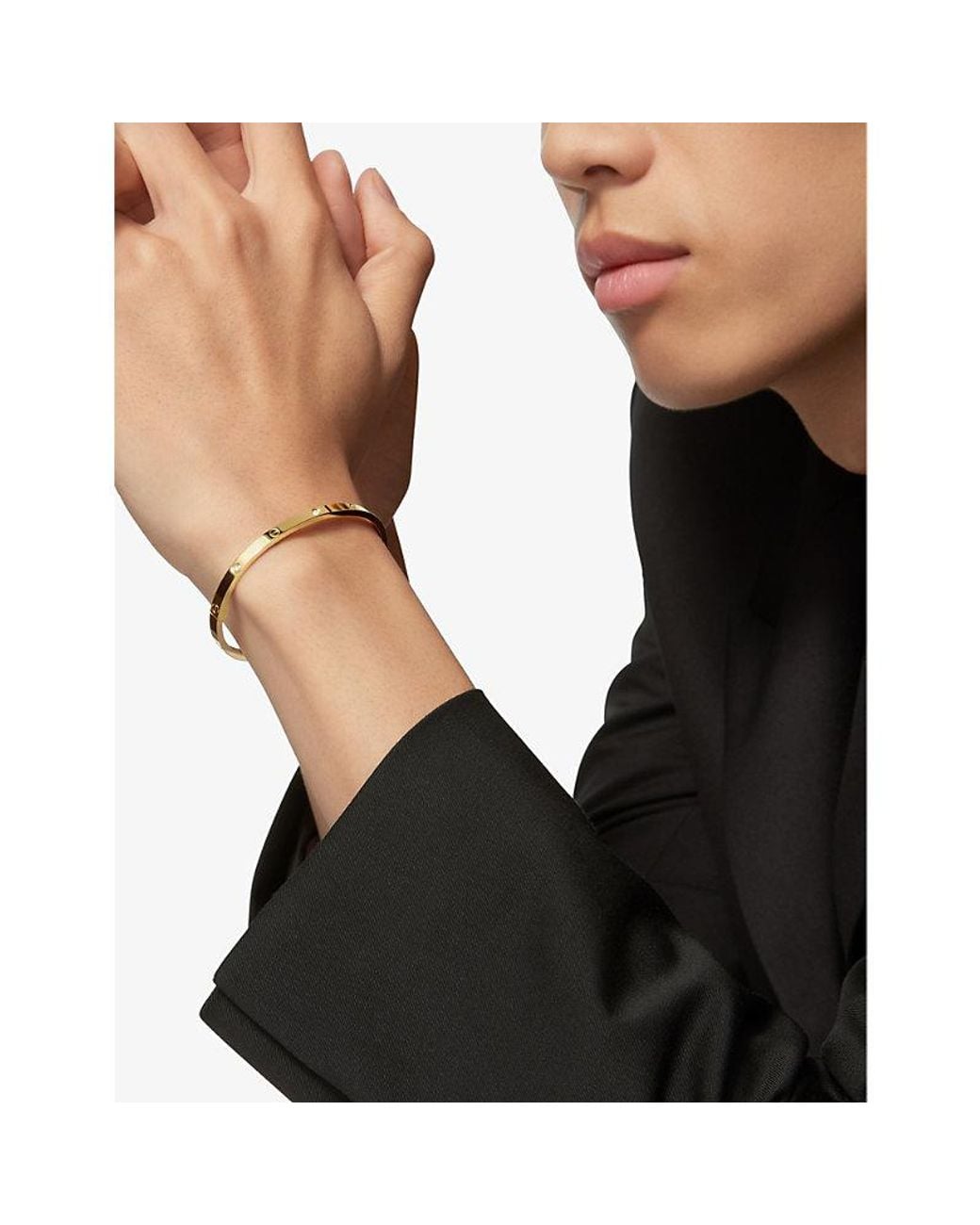 Cartier Natural Love Small 18Ct- And 0.15Ct Diamond Bracelet