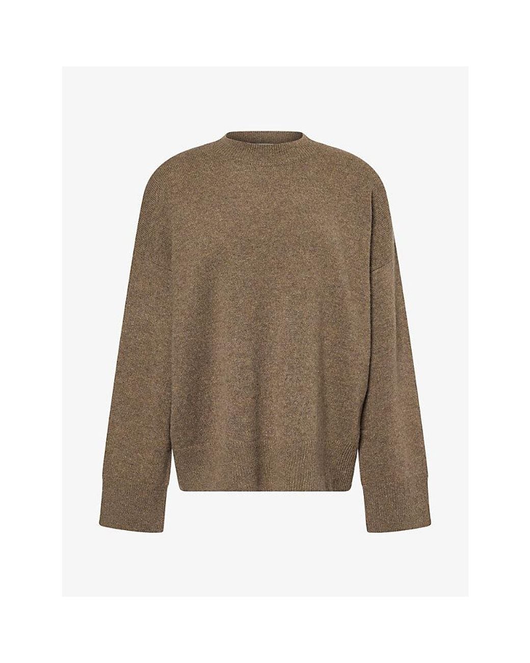 LeKasha Green Crew Neck Cashmere Knit Jumper