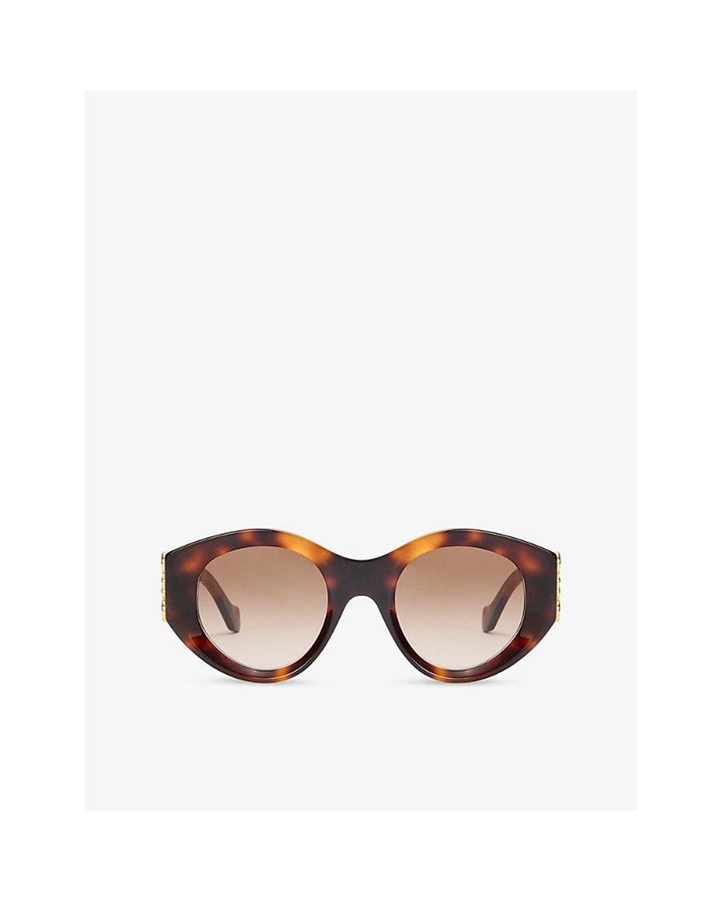 Loewe Brown Butterfly-Frame Acetate Sunglasses