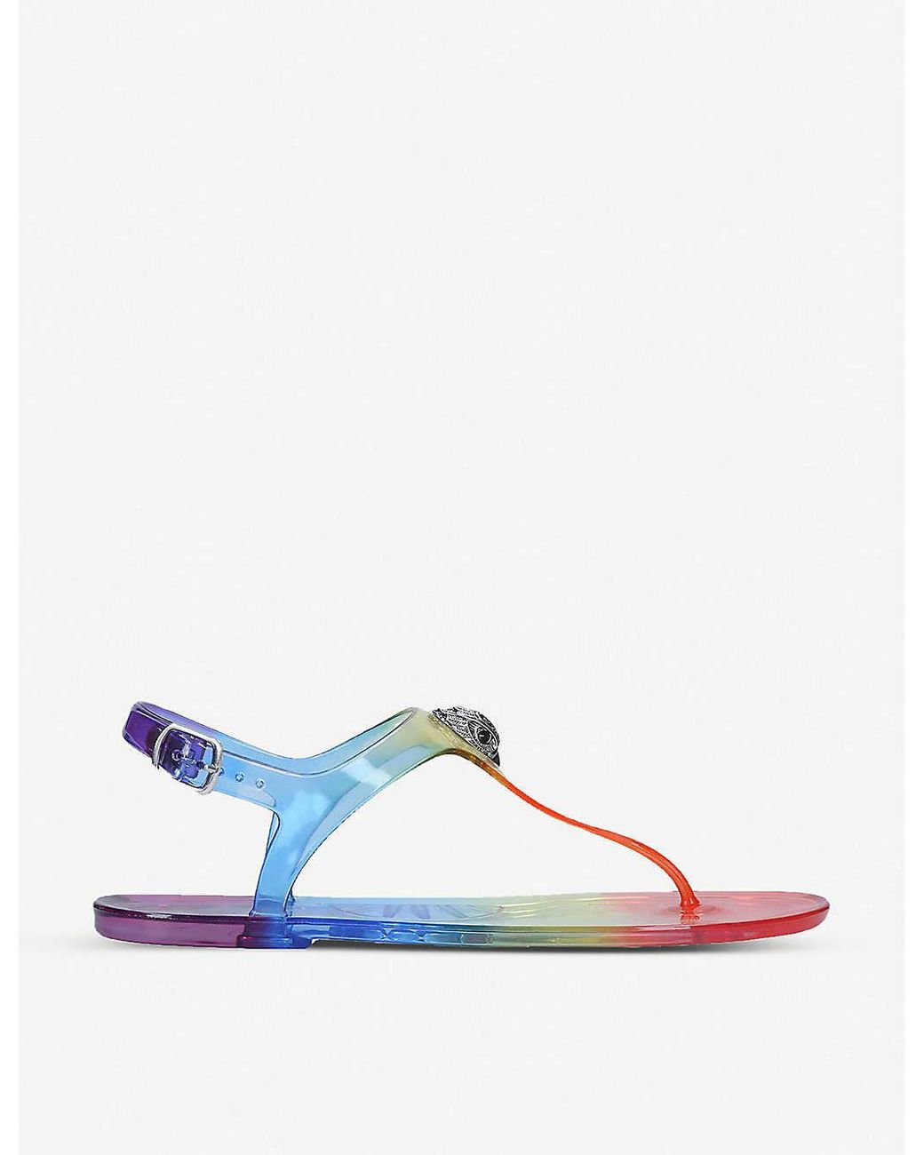 Kurt Geiger Synthetic Maddison Rainbow Jelly T-bar Sandals - Lyst