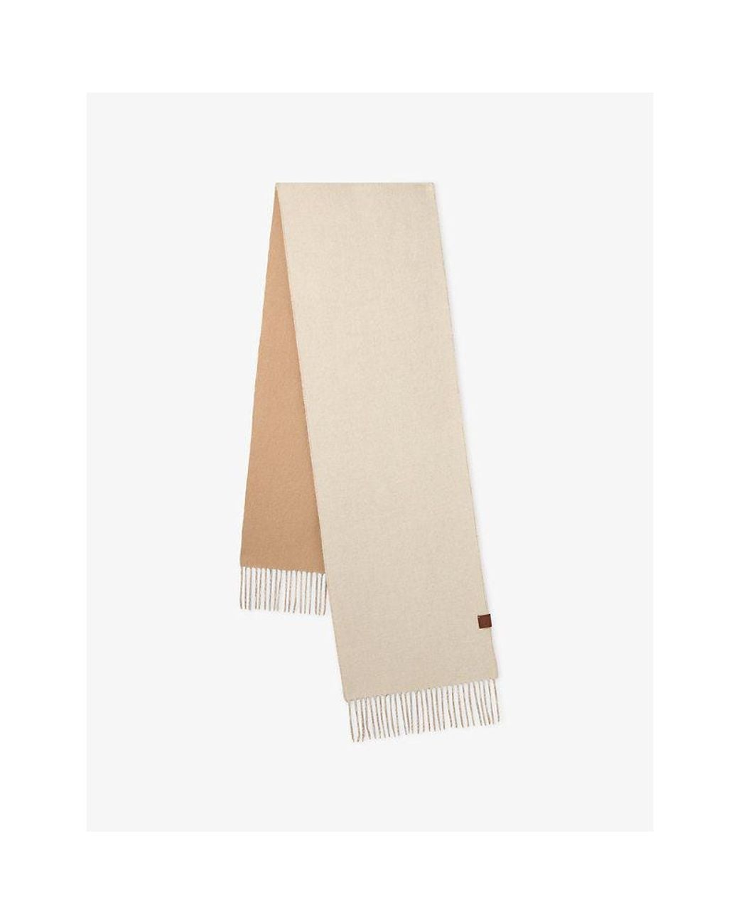 Mulberry Natural Reversible Cashmere Scarf