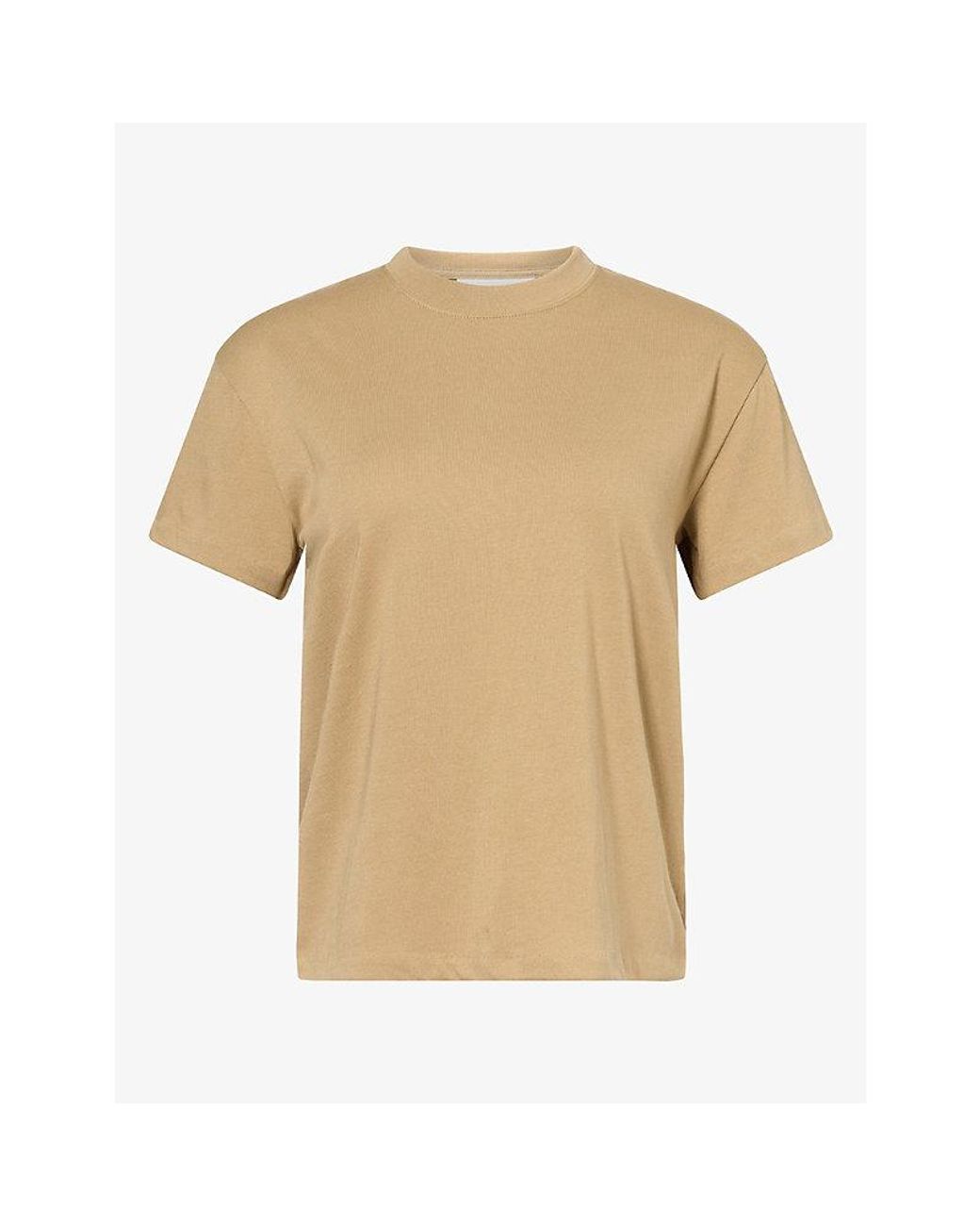 Fear Of God Natural Classic-Fit Brand-Print Cotton-Blend T-Shirt
