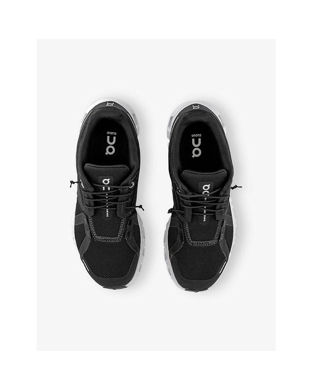 On Shoes Black Cloud 6 Mesh Low-Top Trainers