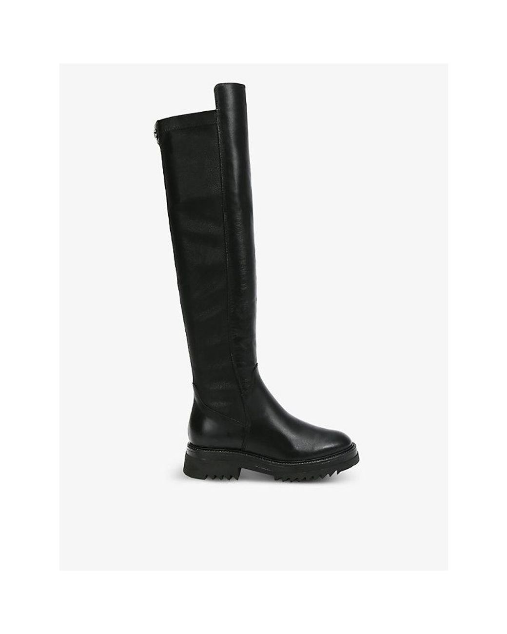 Carvela Kurt Geiger Strong Leather Over-the-knee Heeled Boots in Black |  Lyst