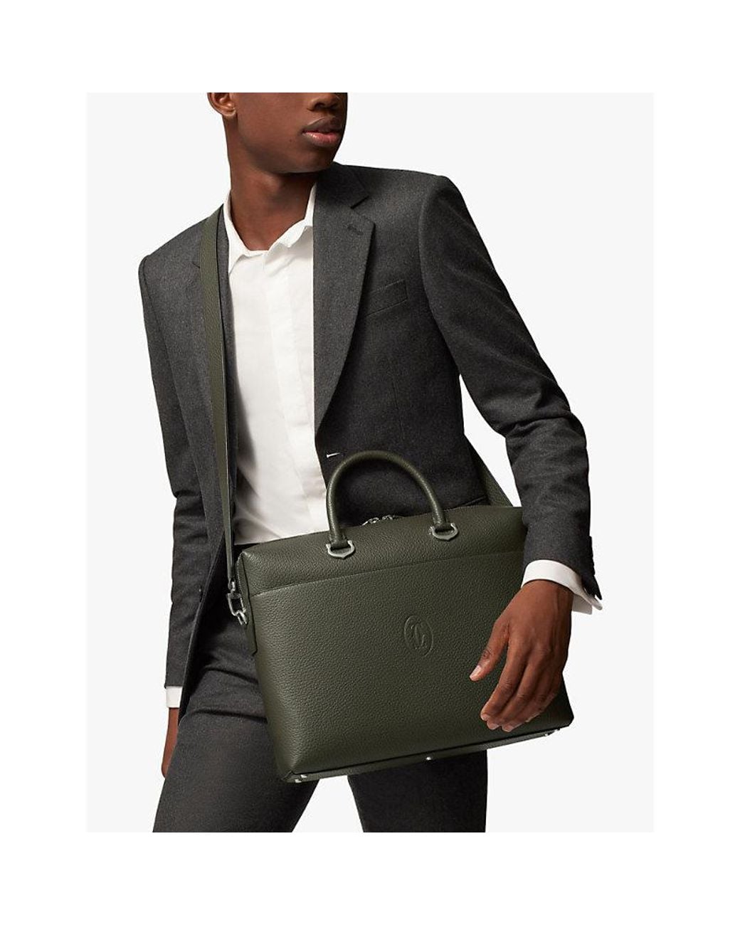 Cartier Green Must De Small Leather Document Holder for men