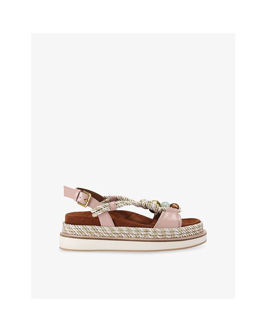 Kurt Geiger Multicolor Orson Rope Leather Sandals