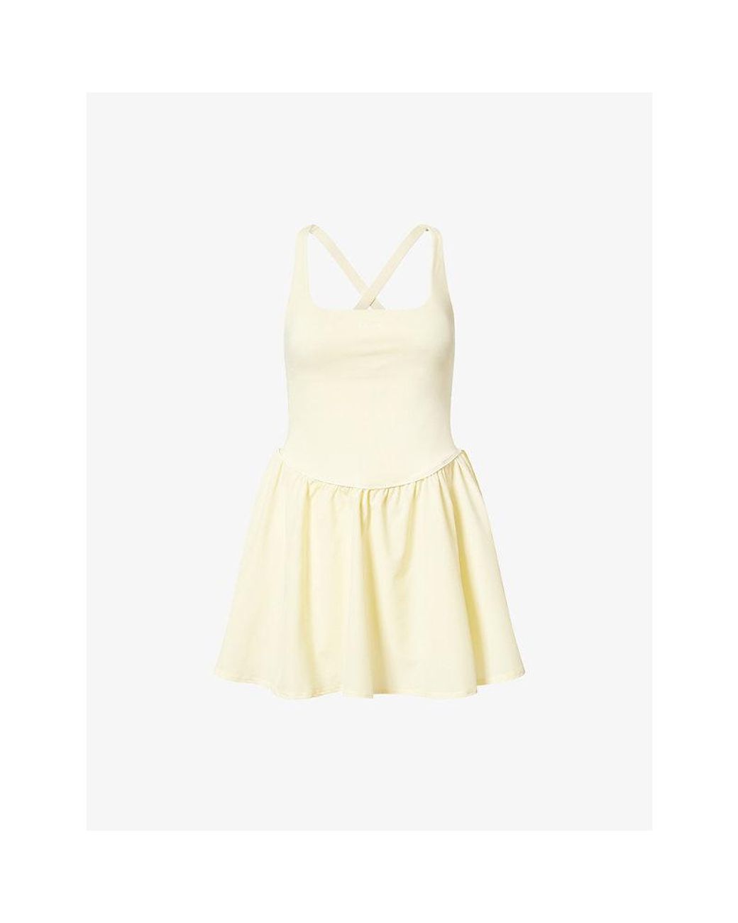 WE Are Tala Yellow Skinluxe Floaty Active Stretch-Woven Dress