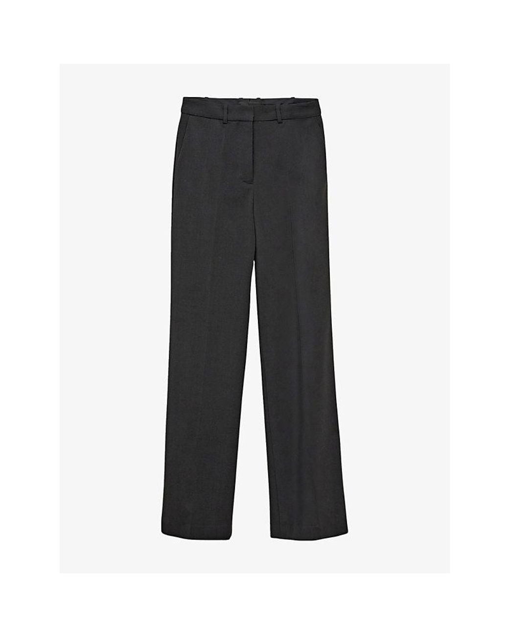Joseph Gray Morissey Flared-Leg Mid-Rise Stretch-Wool Trousers