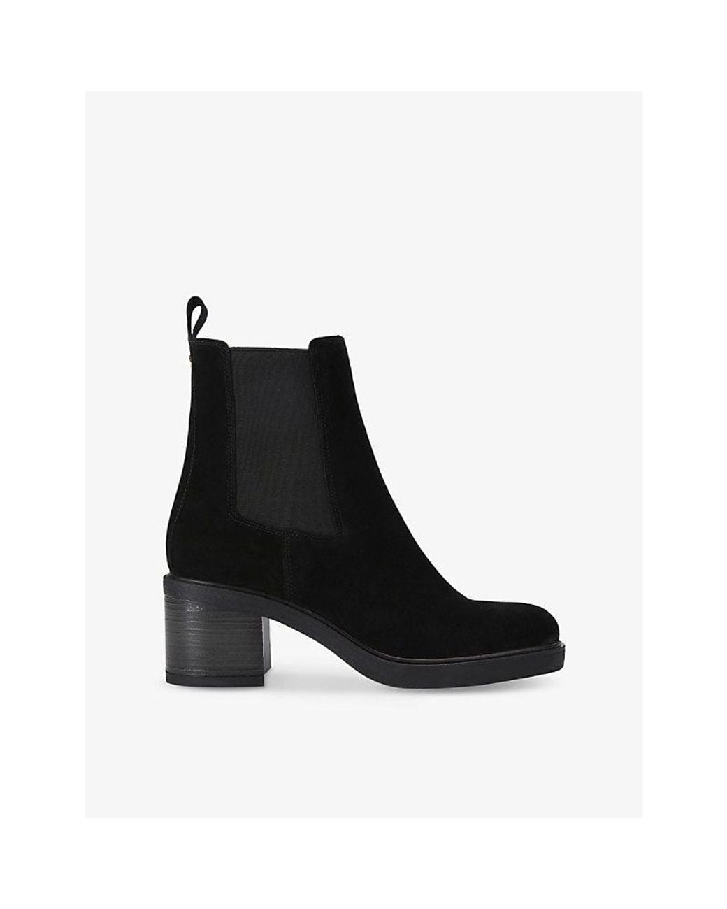 Carvela Kurt Geiger Black Chiara Suede Heeled Boots