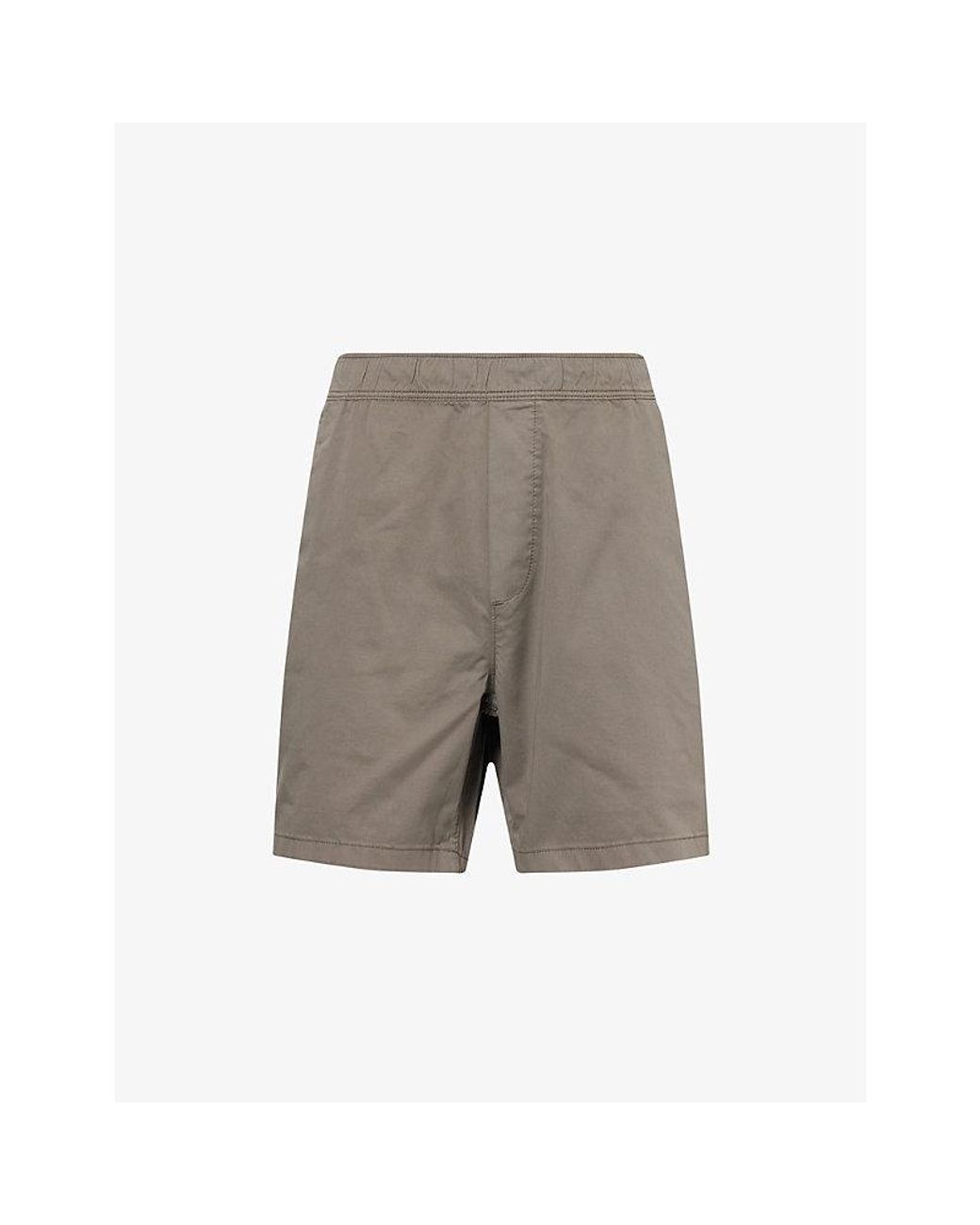PAIGE Gray Elijah Stretch-Cotton Shorts for men