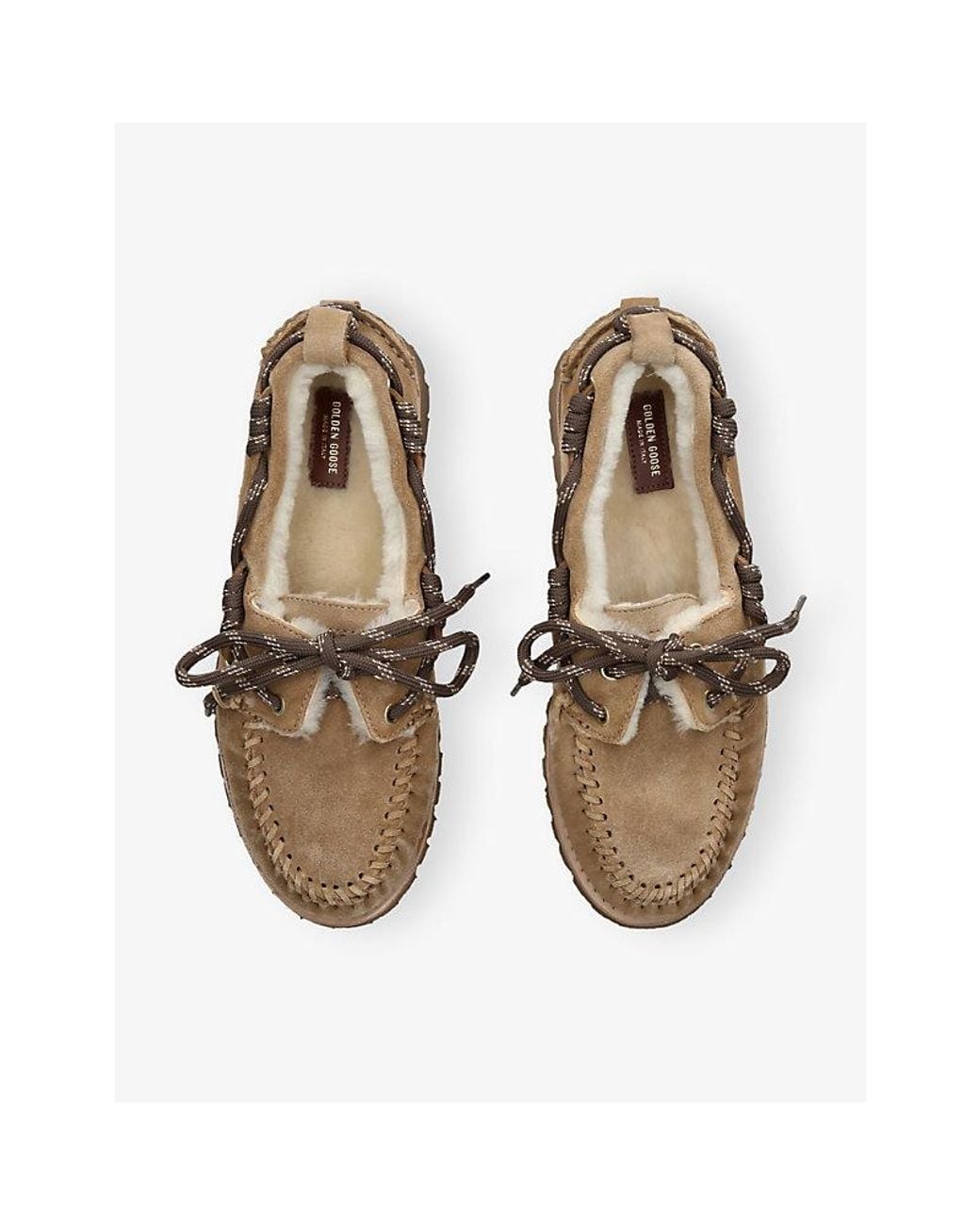 Golden Goose Deluxe Brand Natural Cruise Suede Loafers
