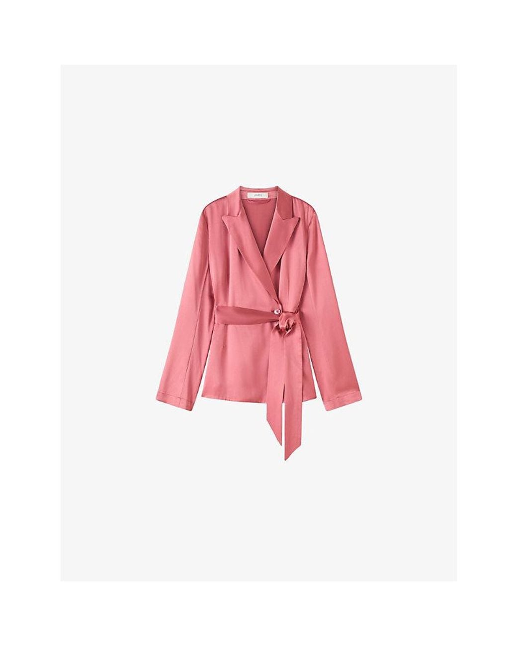 Joseph Pink Archer Silk-Satin Jacket